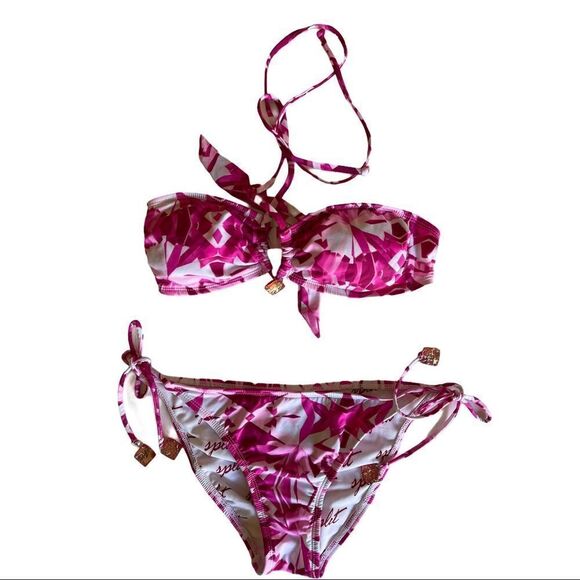 Split Bikini Embellished Size S - Picture 1 of 9
